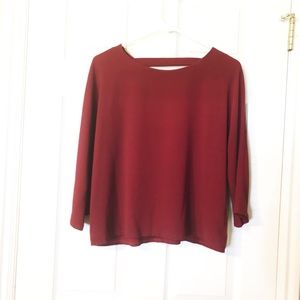 Valette burgundy blouse